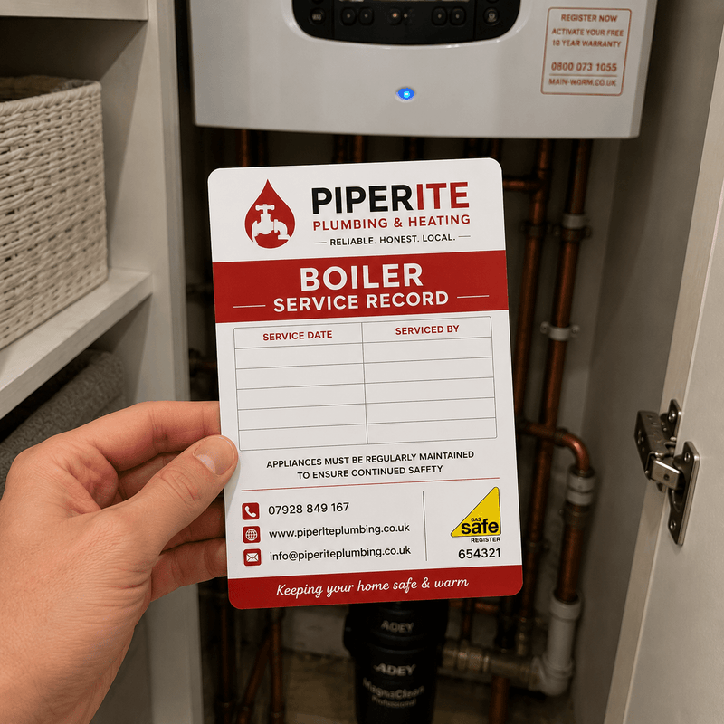 Custom Boiler Service Record Stickers