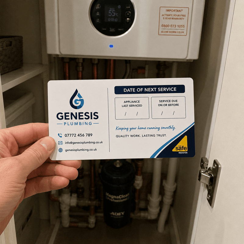 Custom Logo Boiler Service Stickers