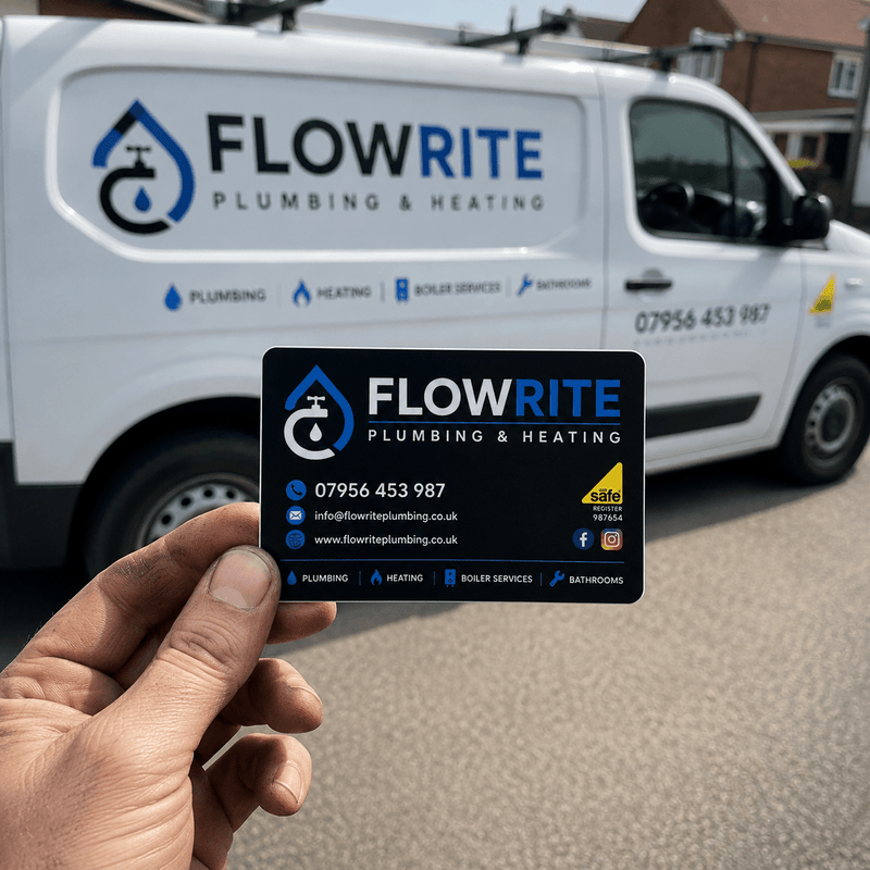 Custom Business Details Stickers