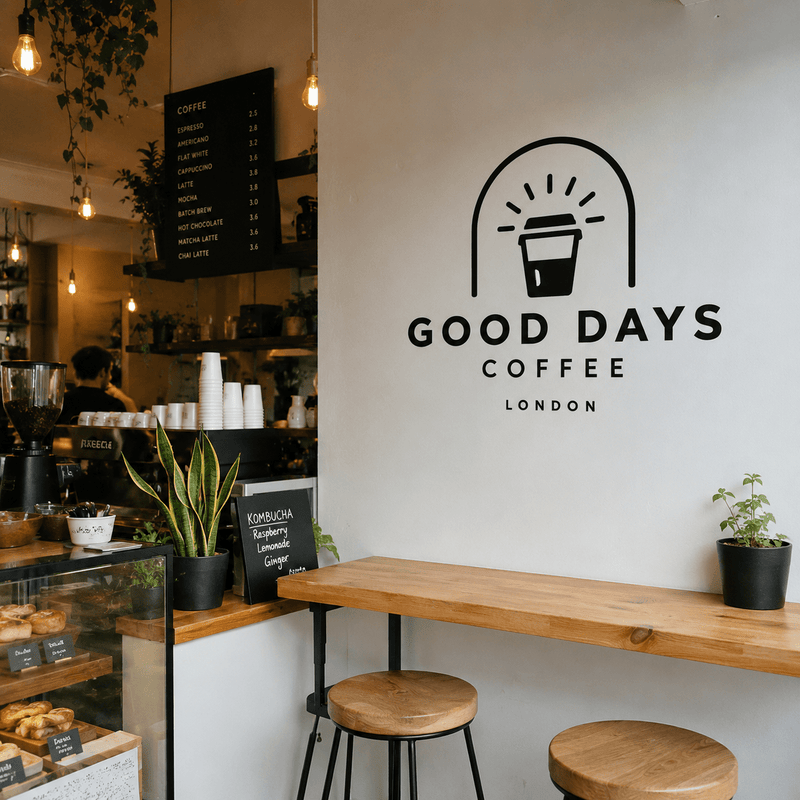 Custom Printed Wall Logo | Single Colour