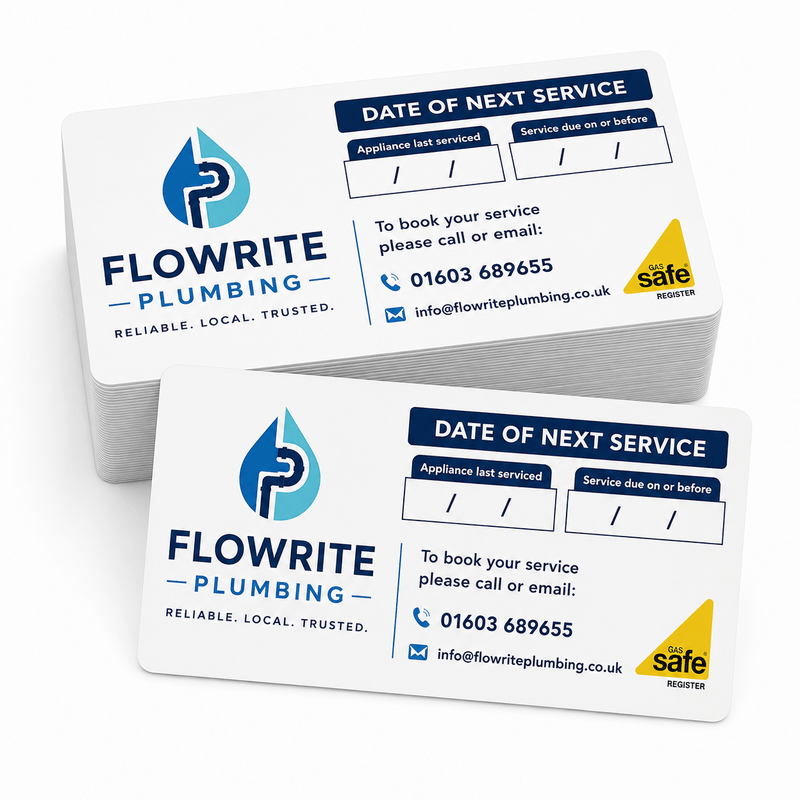 Custom Logo Boiler Service Stickers