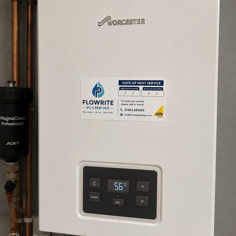 Custom Logo Boiler Service Stickers