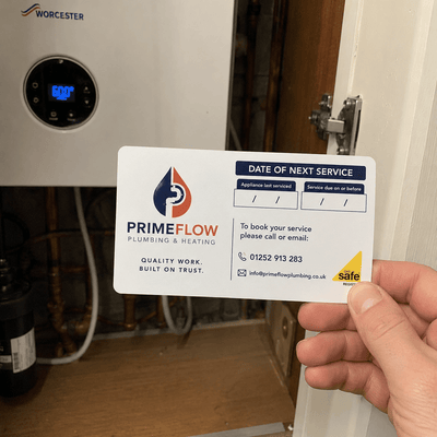 Custom Logo Boiler Service Stickers