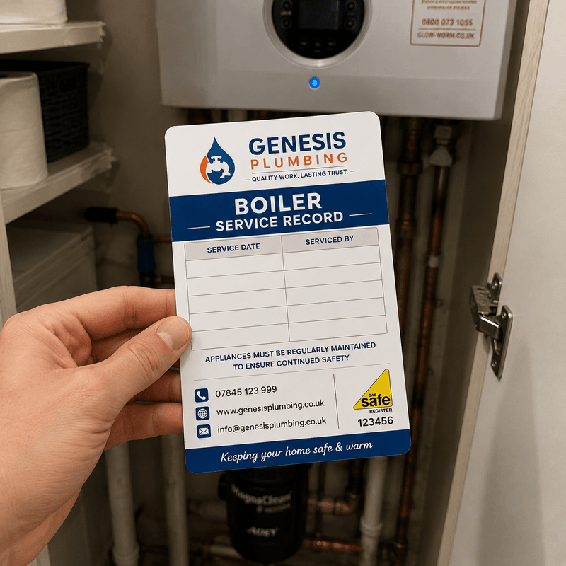 Custom Boiler Service Record Stickers