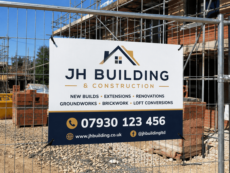 Custom Printed Site Board - Standard