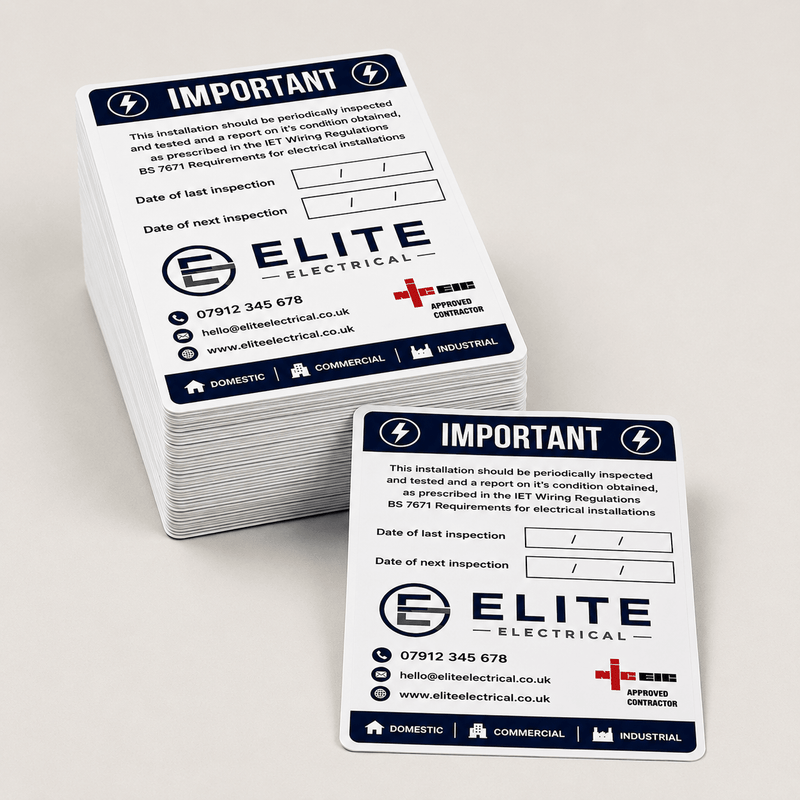 Custom Electrical Inspection Stickers