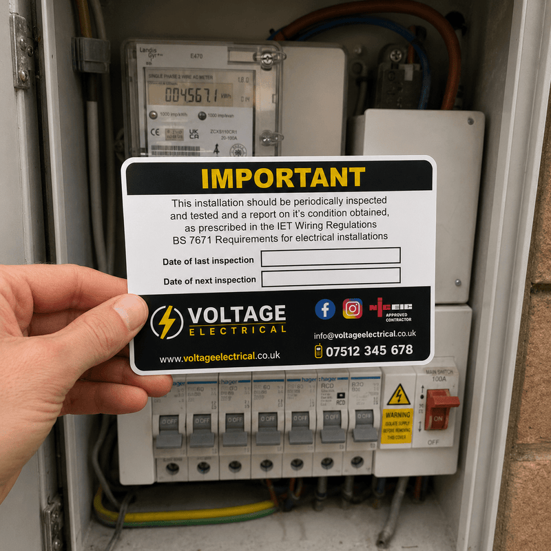 Periodic Electrical Inspection Sticker