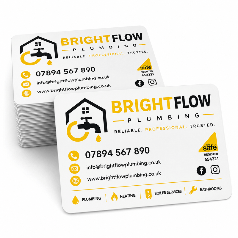 Custom Business Details Stickers