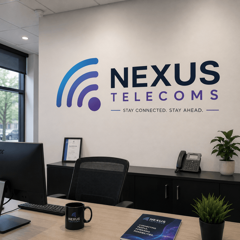 Custom Printed Wall Logo | Multi Colour