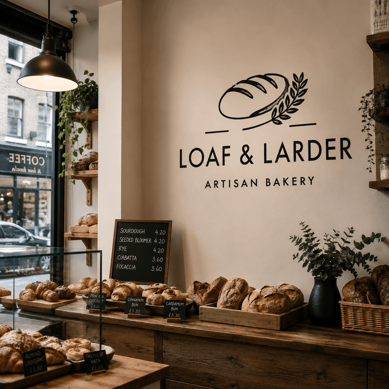Custom Printed Wall Logo | Single Colour